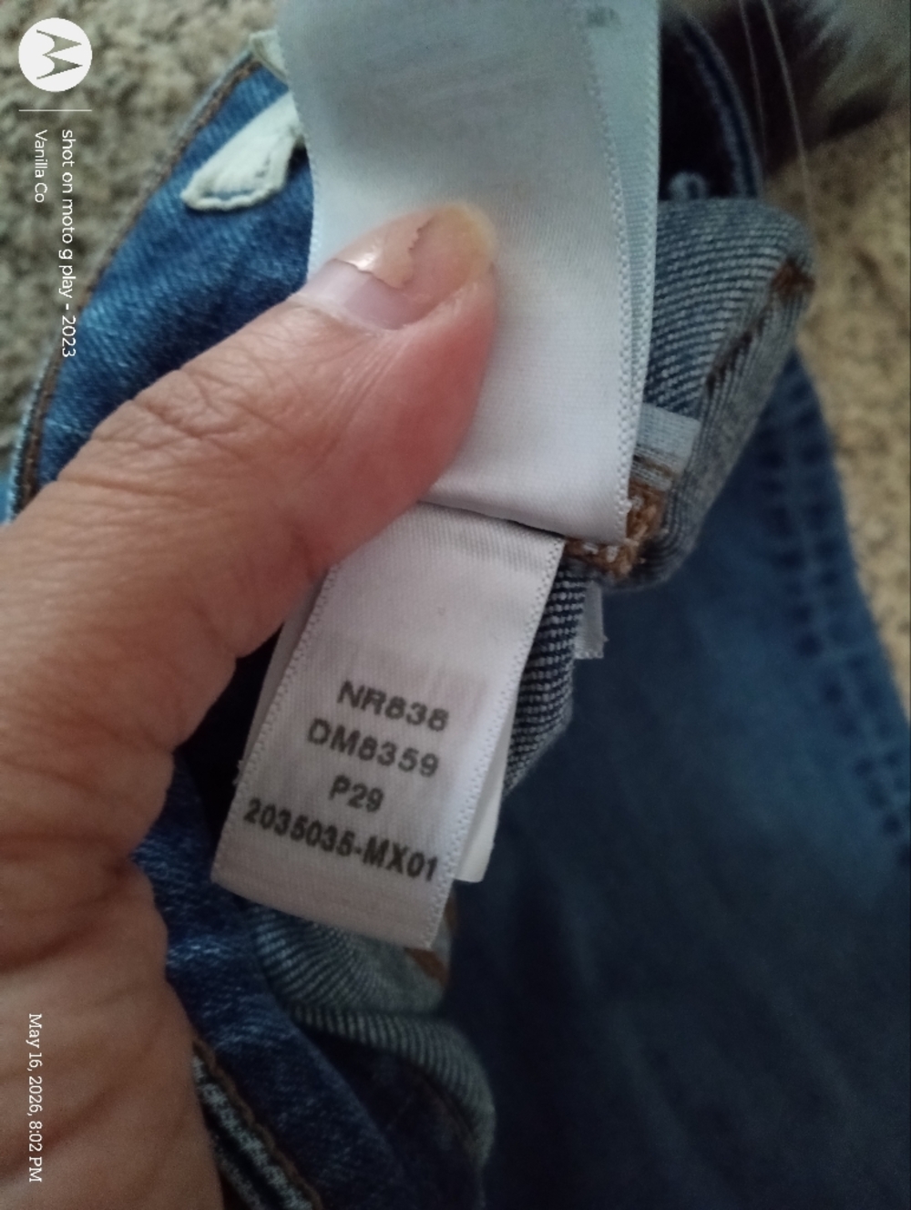 Madewell Emmett Patch Pocket Wide Leg Jean Blue Size 29 Petite - Picture 9 of 10
